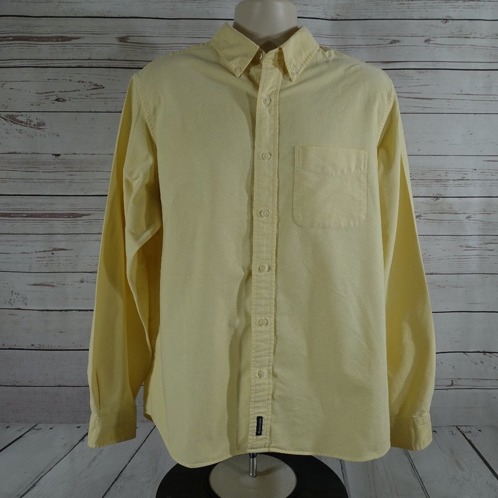 Abercrombie & Fitch Pale Yellow Button Up Shirt